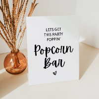 Let's Get This Party Poppin Popcorn Bar