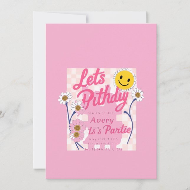 Let's Get This Party Started – [Name]'s Birthday Invitation (Front)