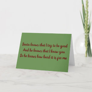 LET'S GET TOGETHER AND HAVE CHRISTMAS FUN HOLIDAY CARD