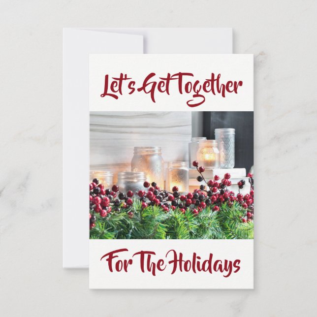 "LET'S GET TOGETHER" BEAUTIFULCHRISTMAS INVITATION (Front)