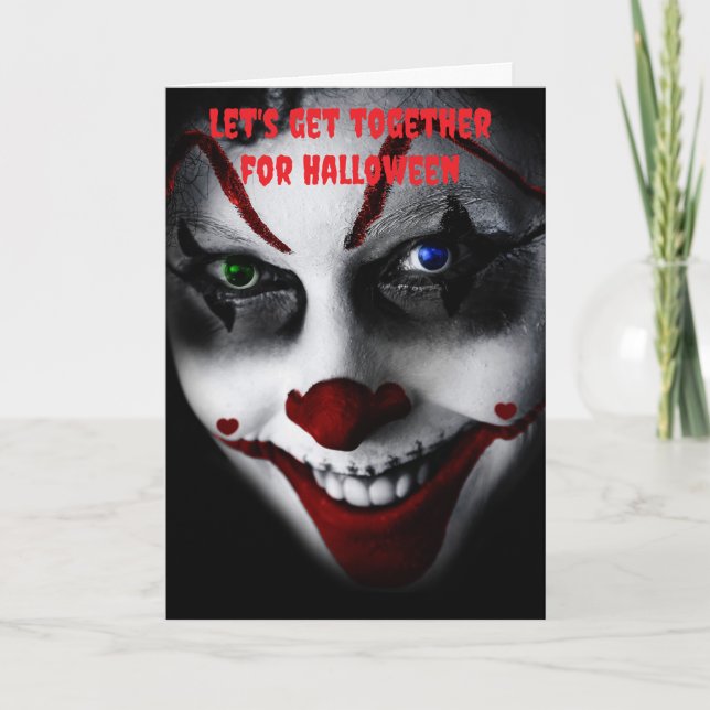 Let's get together for Halloween. Card (Front)