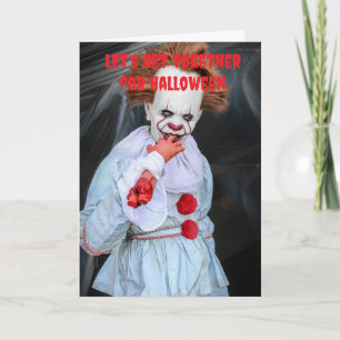 Let's get together for Halloween. Card