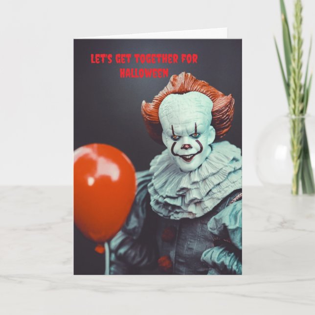 Let's get together for Halloween. Card (Front)
