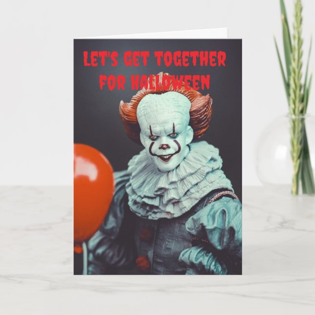 Let's get together for Halloween. Card (Front)