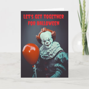 Let's get together for Halloween. Card