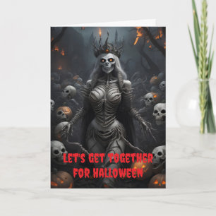 Let's get together for Halloween. Card
