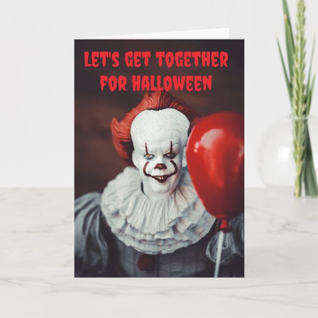 Let's get together for Halloween. Card (Front)