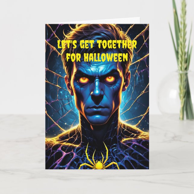 Let's get together for Halloween. Card (Front)