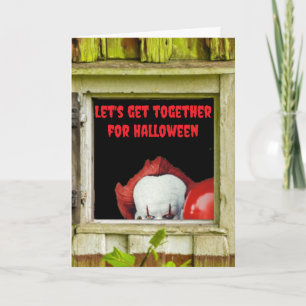 Let's get together for Halloween. Card