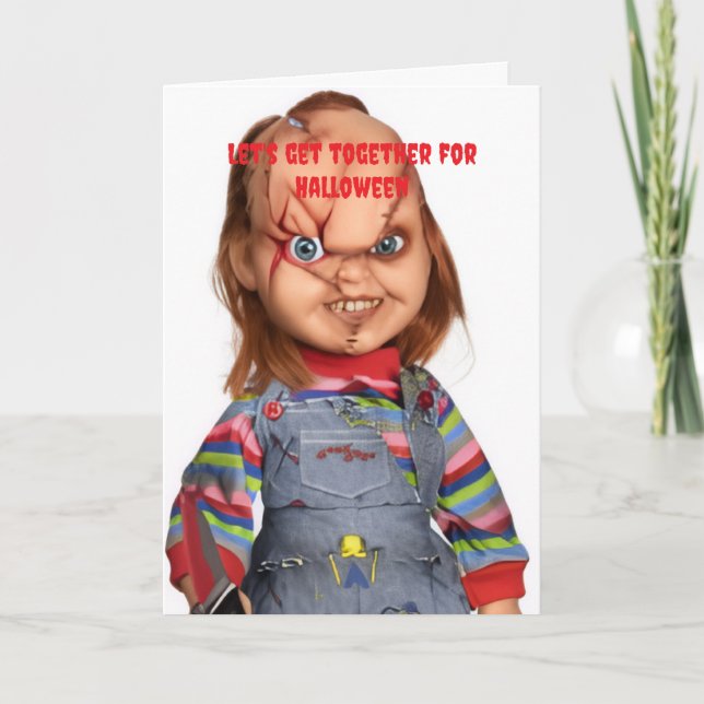 Let's get together for Halloween. Card (Front)