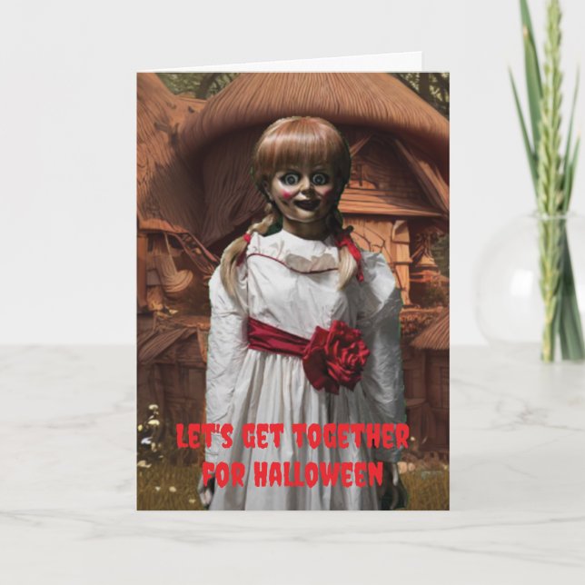 Let's get together for Halloween. Card (Front)