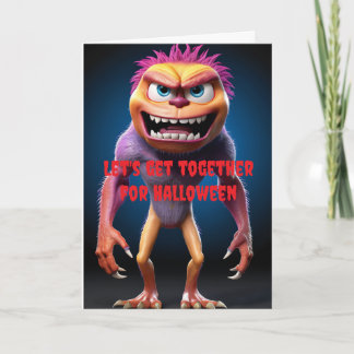 Let's get together for Halloween. Card