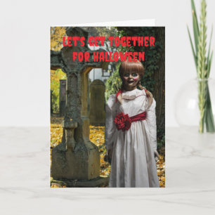 Let's get together for Halloween. Card