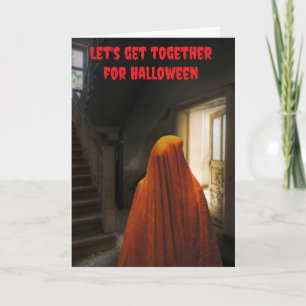 Let's get together for Halloween. Card
