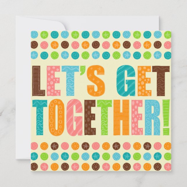 Let's Get Together! Invitation (Front)