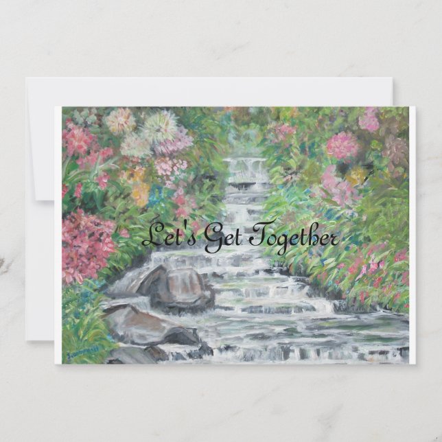 Let's Get Together Invitation - The Enchanted Gard (Front)