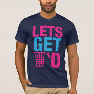 Lets Get Trashed Tee (Pink and Blue)