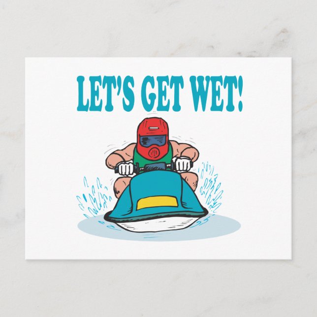Lets Get Wet Postcard (Front)
