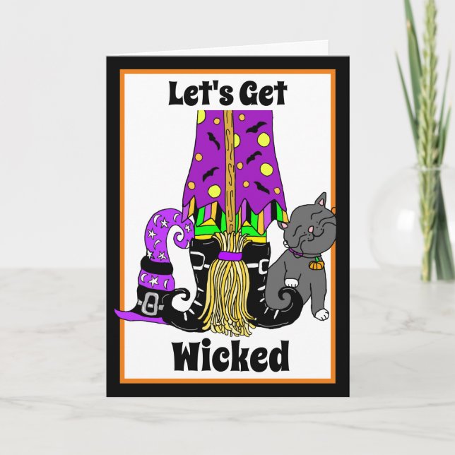 Let's Get Wicked | Witch's Broom   Card (Front)
