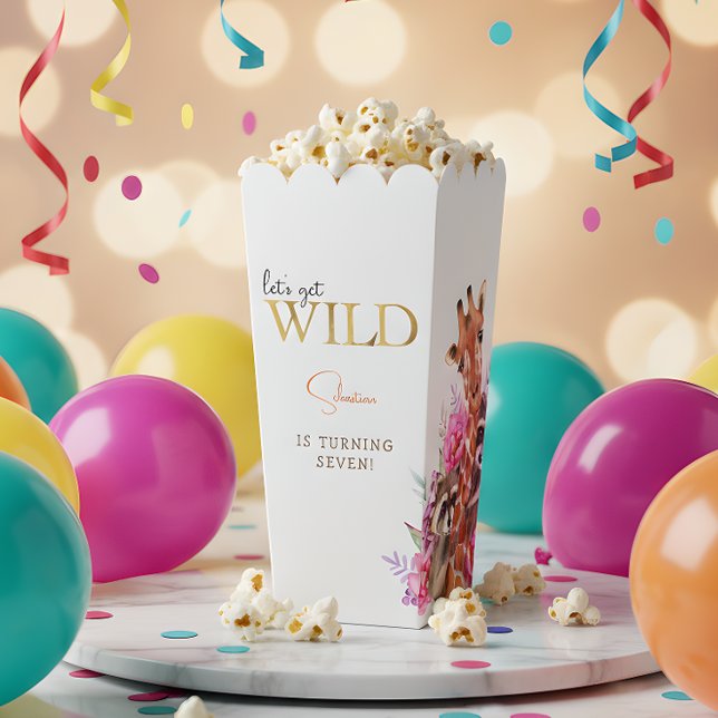 Let's get wild safari animals kids birthday party favour box (Creator Uploaded)