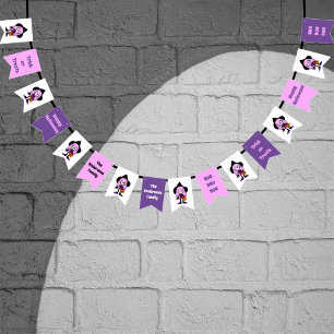 Let's Ghoul Halloween Witch Custom Family Name Bunting