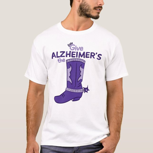 Let's Give Alzheimer's the Boot #1 Shirt (Front)