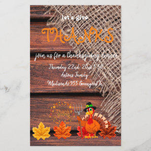 Let's Give Thanks Flyer