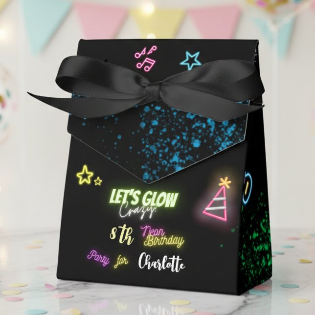Let's glow crazy neon birthday favour box (Creator Uploaded)