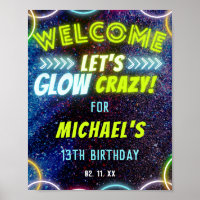Let's Glow Crazy Neon Glowing Lights Party Welcome