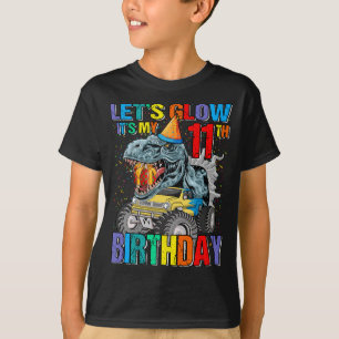 Let's Glow Party 11th It's My Birthday Monster Tru T-Shirt