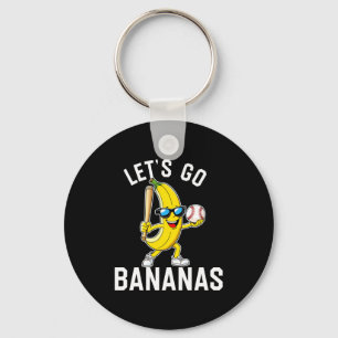 Let's go banana long sleeve key ring