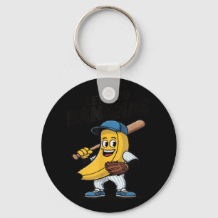 Lets Go Bananas, Funny Banana Gift Key Ring