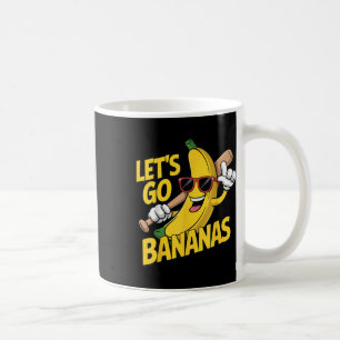 Lets Go Bananas Funny Banana Lover Coffee Mug