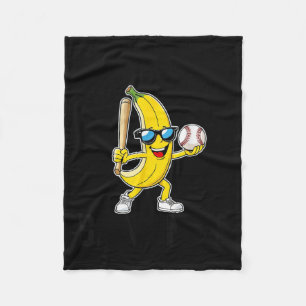 Let's Go Bananas Funny Banana Merch  Fleece Blanket