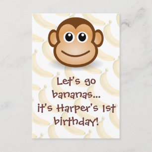Let's Go Bananas Invitation