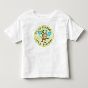 Let's Go Bananas Monkey Toddler T-Shirt