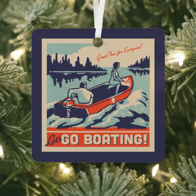Let's Go Boating Metal Tree Decoration (Insitu)