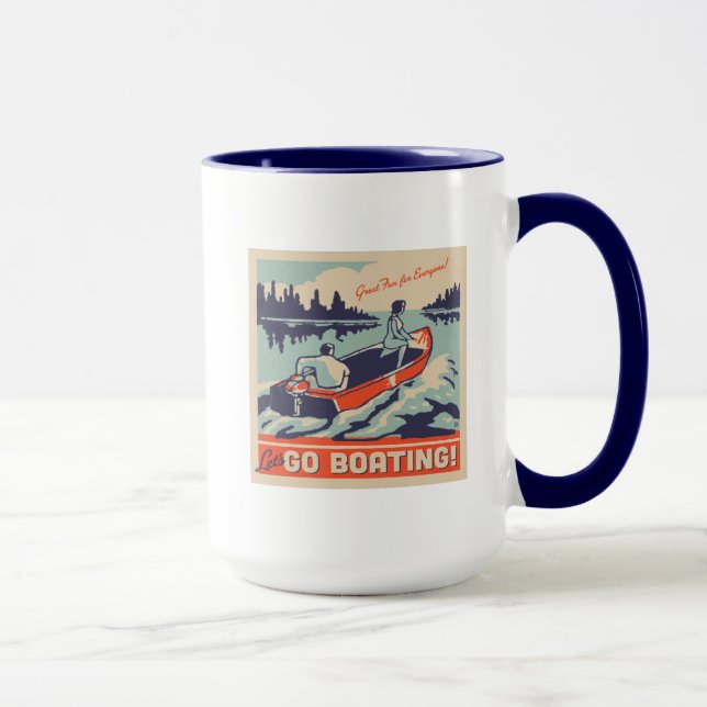 Let's Go Boating Mug (Right)