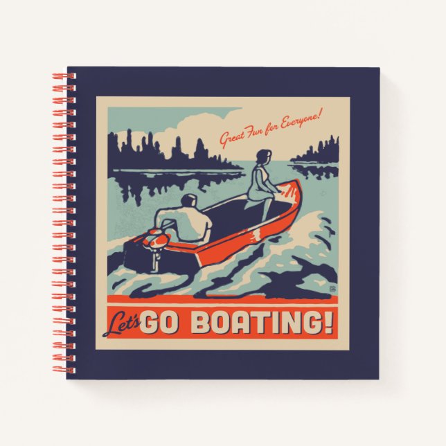 Let's Go Boating Notebook (Front)