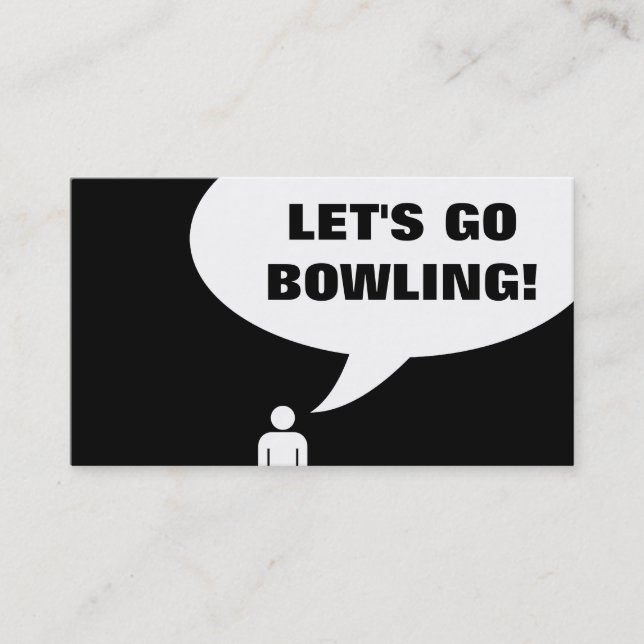 let's go bowling. (customer loyalty) loyalty card (Front)