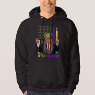 Lets Go Bran Don Mardi Gras American Flag Vintage Hoodie