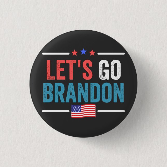 Let's Go Brandon 3 Cm Round Badge (Front)