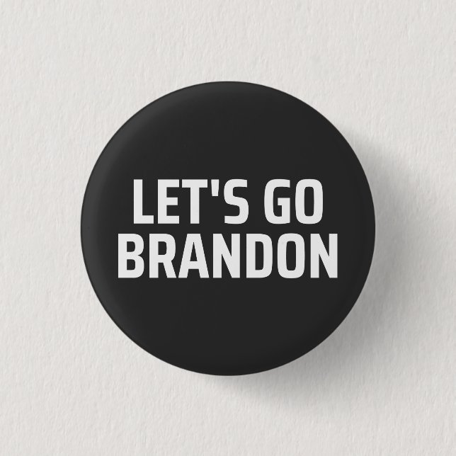 let's go brandon 3 cm round badge (Front)