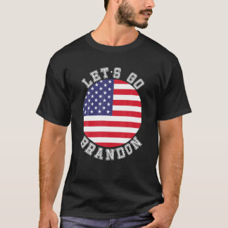 Let's Go Brandon American Flag Impeach Biden Anti T-Shirt