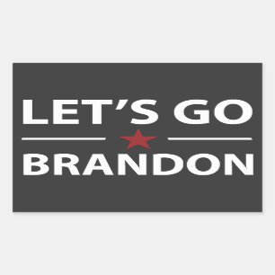 Let's Go Brandon Anti Joe Biden Conservative Rectangular Sticker