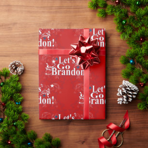 Let's Go Brandon Bandanna Wrapping Paper