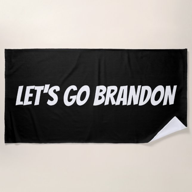 LET'S GO BRANDON Beach Towels (Front)