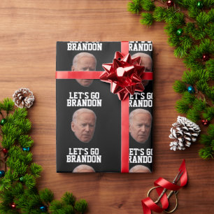 LET'S GO BRANDON BIDEN BIRTHDAY WRAPPING PAPER