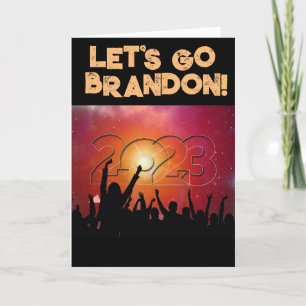 LET'S GO BRANDON BIDEN NEW YEARS CARDS