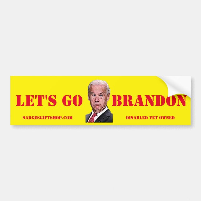 LET'S GO BRANDON BUMPER STICKER (Front)